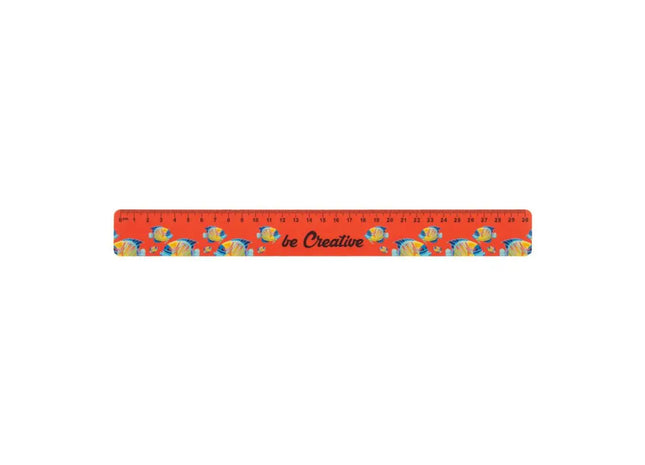 Drawy 30 Custom Lineal, 30 cm – Weiß, Praktisch & Personalisierbar TK Gruppe® Grosshandel 