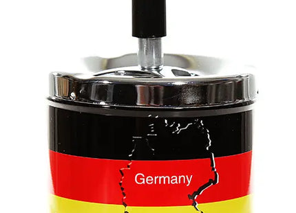 Drehaschenbecher mit Deutschland-Motiv – Praktisch & Stilvoll TK Gruppe® Grosshandel 