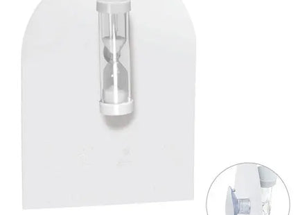 Drehbare Alpha Sanduhr in Weiß - Innovativ & Stilvoll TK Gruppe® Grosshandel 