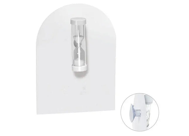 Drehbare Alpha Sanduhr in Weiß - Innovativ & Stilvoll TK Gruppe® Grosshandel 