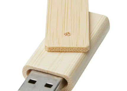 Drehbarer 8GB Bambus USB-Stick in Beige - Öko-Freundlich & Stilvoll TK Gruppe® Grosshandel 