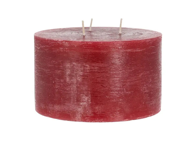 Dreidocht-Kerze in Altrot, Durchmesser 15cm - Atmosphärisches Licht TK Gruppe® Grosshandel 