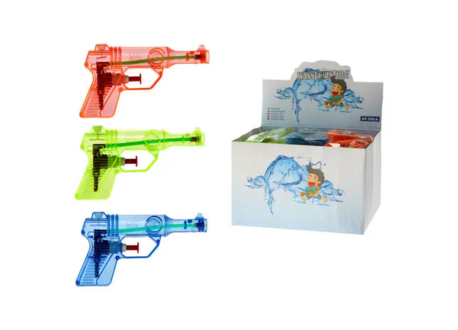 Dreierpack Mini-Wasserpistolen, je ca. 13 cm – Spaß für draußen garantiert TK Gruppe® Grosshandel 