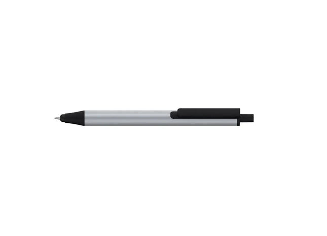 Druckkugelschreiber Flute Stylus Metal PP - Metallic-Silber, Eleganter Multifunktionsstift TK Gruppe® Grosshandel 