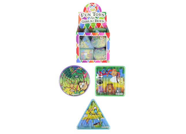 Dschungel-Labyrinth-Puzzle, 3 verschiedene Formen, interaktives Lernspiel für Kinder TK Gruppe® Grosshandel 