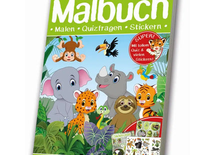 Dschungelabenteuer Malbuch: Exotische Tierwelt und Pflanzen entdecken TK Gruppe® Grosshandel 