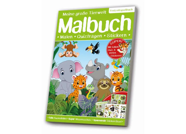 Dschungelabenteuer Malbuch: Exotische Tierwelt und Pflanzen entdecken TK Gruppe® Grosshandel 