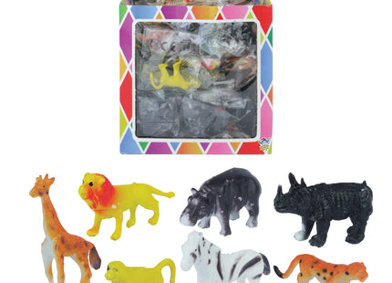 Dschungeltiere Spielset, 4-6 cm, 10 verschiedene Figuren TK Gruppe® Grosshandel 