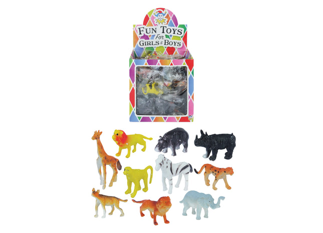 Dschungeltiere Spielset, 4-6 cm, 10 verschiedene Figuren TK Gruppe® Grosshandel 