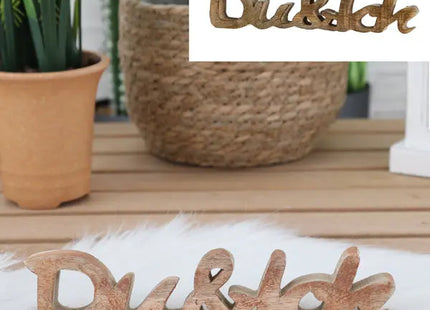 Du & Ich Schriftzug, klein, ca. 25 cm L – Ideal für Pärchen & Deko TK Gruppe® Grosshandel 