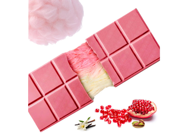 Angel Hair Schokolade rosa - mit Granatapfel, Vanillearoma, Engelshaar Zuckerwatte & Pistaziencreme - 60 Gramm Tafel - Dubai Schokolade 2.0