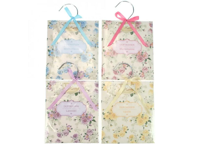 Dufte Säckchen aus Papier, 14x12cm, 4er-Set in verschiedenen Düften - Für frische Räume TK Gruppe® Grosshandel 