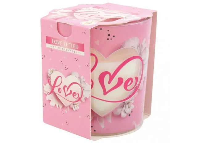 Duftkerze 'Liebe' in Motivglas - 100g Wachs, Größe 7x8cm TK Gruppe® Grosshandel 
