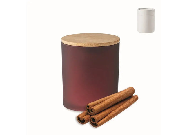 Duftkerze im Glas 120 g KEOPS SMALL - Bordeaux: Schaffen Sie eine warme und einladende Atmosphäre TK Gruppe® Grosshandel 