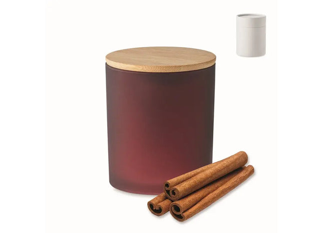 Duftkerze im Glas 280 g KEOPS LARGE - Bordeaux: Schaffen Sie eine warme und einladende Atmosphäre TK Gruppe® Grosshandel 