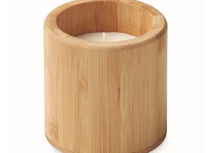 Duftkerze mit Holzhalter 160 g GIZA: Natürliche Eleganz für eine entspannte Atmosphäre TK Gruppe® Grosshandel 