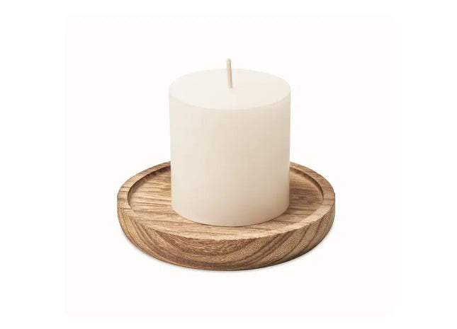 Duftkerze mit Holzhalter PENTAS: Natürliche Eleganz für eine Wohlfühl-Atmosphäre TK Gruppe® Grosshandel 