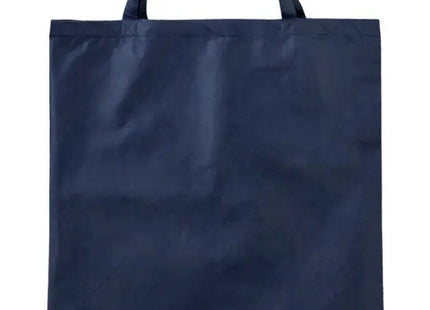 Dunkelblaue PP-Einkaufstasche, quadratisch mit kurzen Henkeln - Praktisch TK Gruppe® Grosshandel 