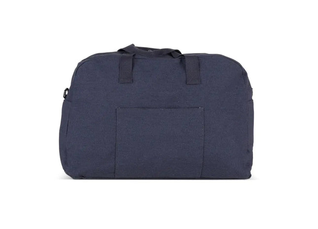 Dunkelblaue Reisetasche aus recyceltem Canvas-Stoff, Nachhaltig und Stilvoll für Reisen TK Gruppe® Grosshandel 