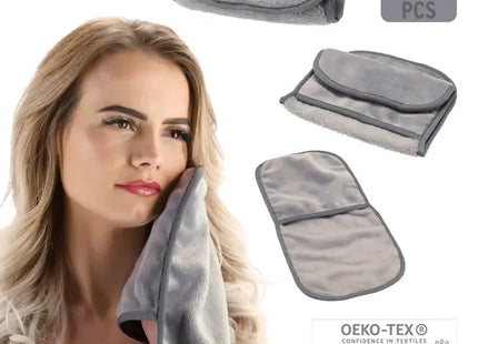 Dunkelgraues Mikrofaser Abschminktuch, 2er-Set – Sanft zur Haut TK Gruppe® Grosshandel 