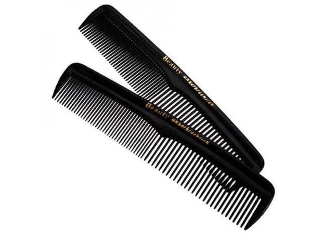 Duo Black Hair Combs in Polybag 13x3cm TK Gruppe® Grosshandel 