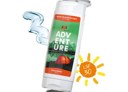 DuoPack Reiseset: Hand-Desinfektionsgel & Sonnenmilch SPF 30 – Body Label TK Gruppe® Grosshandel 
