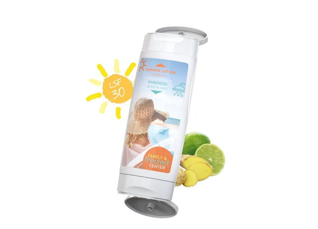 DuoPack Sonnenpflege: Sensitiv Sonnenmilch LSF 30 & Pflegendes Duschgel TK Gruppe® Grosshandel 