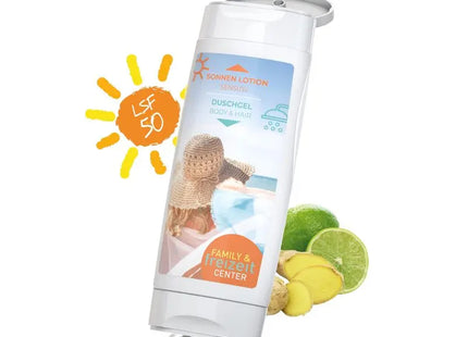 DuoPack Sonnenschutz LSF 50 Sensitiv & Duschgel Ingwer-Limette – Body Label TK Gruppe® Grosshandel 