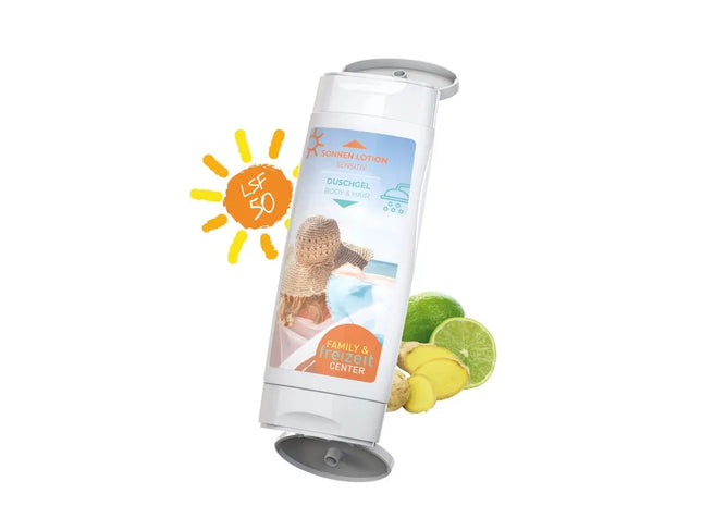 DuoPack Sonnenschutz LSF 50 Sensitiv & Duschgel Ingwer-Limette – Body Label TK Gruppe® Grosshandel 