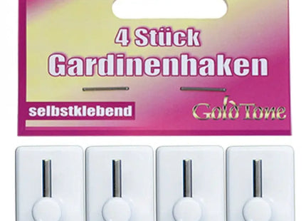Durable 2.5cm Drapery Hooks, Set of 4 - Easy Install Curtain Fastener TK Gruppe® Grosshandel 
