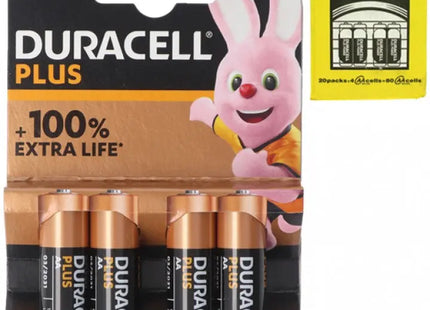 Duracell Plus Alkaline AA Batterien, Mignon 4er-Pack, Langanhaltende Energie TK Gruppe® Grosshandel 