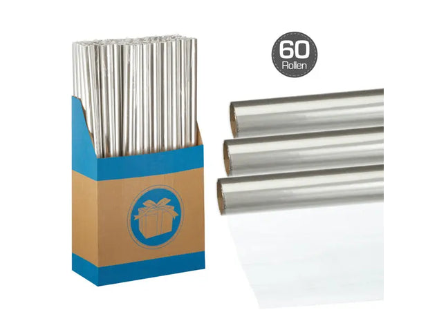 Durchsichtige Geschenkfolie, 70x200 cm - Klare Verpackungslösung TK Gruppe® Grosshandel 