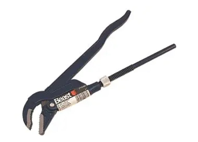 ECKROHRZANGE: Robuste Eckrohrzange - Professionelle Winkelschlüsselzange für Sanitärinstallationen und Bauarbeiten TK Gruppe® Grosshandel 