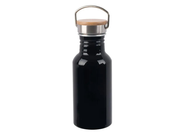 ECO TRANSIT Schwarze Aluminium Trinkflasche 550ml - Robust & Stilvoll TK Gruppe® Grosshandel 