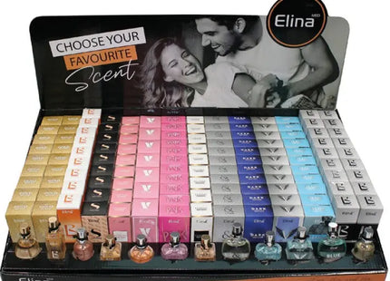 ELINA Parfümkollektion 15ml, Display-1, 126 Stück - 12 Verschiedene Düfte TK Gruppe® Grosshandel 