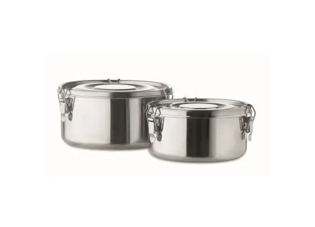 ELLES Lunchboxen-Set in Mattsilber – Elegant, Modern & Vielseitig TK Gruppe® Grosshandel 