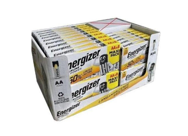 ENERGIZER Batterien, 8er-Pack, Alkaline Power, Vielfältige Größen, 30er-Mix TK Gruppe® Grosshandel 