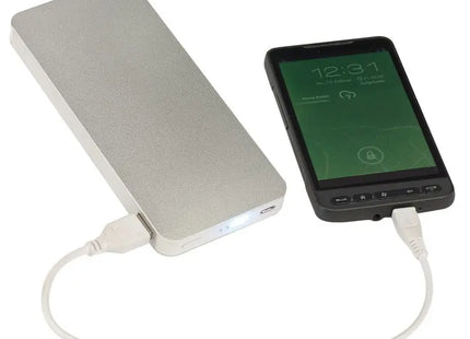 ENERGY Powerbank - Elegantes Duo in Silber und Weiß TK Gruppe® Grosshandel 