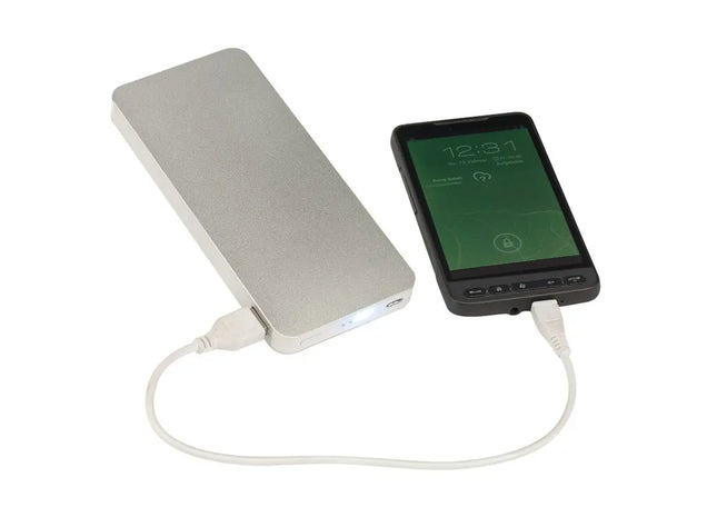 ENERGY Powerbank - Elegantes Duo in Silber und Weiß TK Gruppe® Grosshandel 