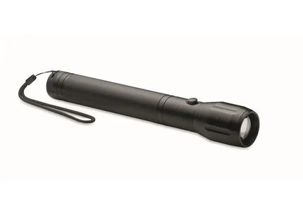 ENTO Große LED-Taschenlampe aus Aluminium in Schwarz – Kraftvoll & Langlebig TK Gruppe® Grosshandel 