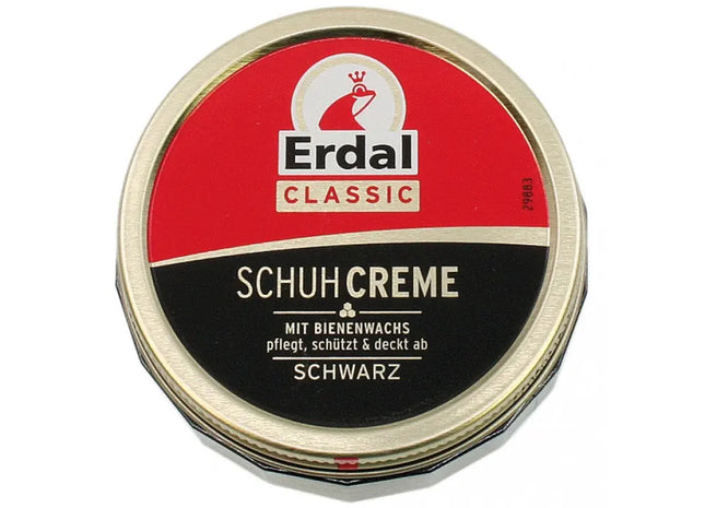 ERDAL Schuhcreme Dose, Schwarz, 75ml - Intensiver Glanz und Pflege für Leder TK Gruppe® Grosshandel 