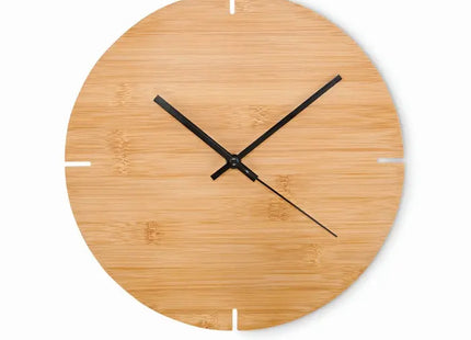 ESFERE Wanduhr aus Bambus - Natürliches Holzdesign, Stilvoll und Modern TK Gruppe® Grosshandel 