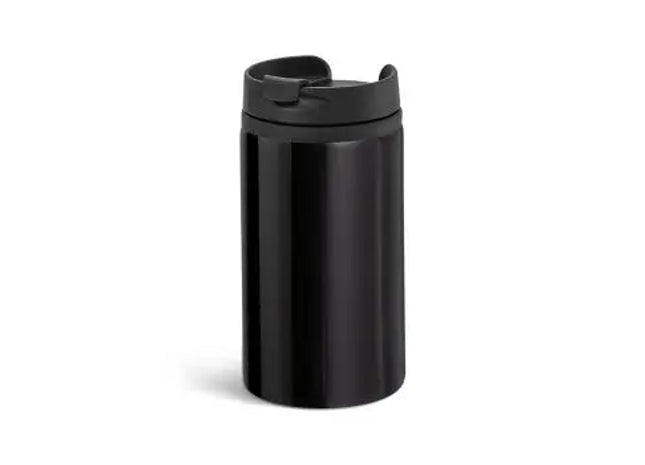 EXPRESS 310ml Edelstahl & PP Reisebecher – Schwarz TK Gruppe® Grosshandel 