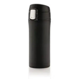 Easy-Lock Isolierbecher aus RCS-recyceltem Edelstahl, Schwarz TK Gruppe® Grosshandel 