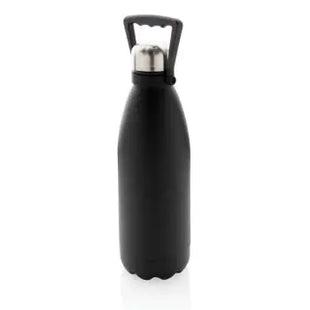 Easy Lock Vakuum-Flasche aus recyceltem Stahl 500ml – Schwarz TK Gruppe® Grosshandel 