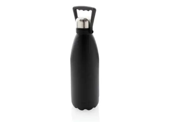 Easy Lock Vakuum-Flasche aus recyceltem Stahl 500ml – Schwarz TK Gruppe® Grosshandel 