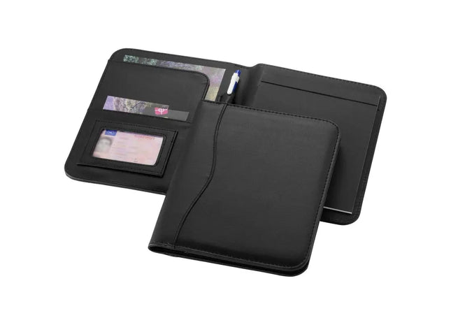 Ebony A5 Schreibmappe - schwarz - Notizmappe, Konferenzmappe, Dokumentenmappe TK Gruppe® Grosshandel 