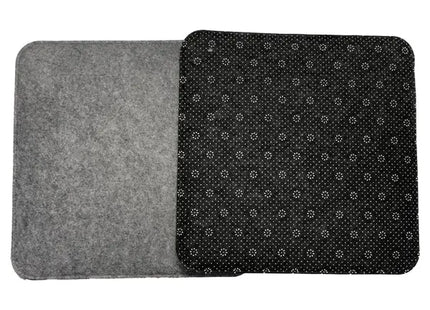 Eckige Filz-Sitzauflage, Rutschfest, ca. 35x35cm, 2er-Set | Stabile Stuhlkissen TK Gruppe® Grosshandel 