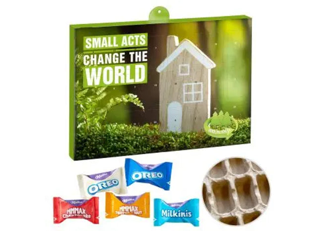 Eco Adventskalender Premium mit MilkaFavourites Mix – Personalisiert TK Gruppe® Grosshandel 