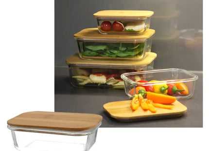 Eco-Chic 0.4L Bamboo Lid Storage Container – Compact & Sustainable TK Gruppe® Grosshandel 